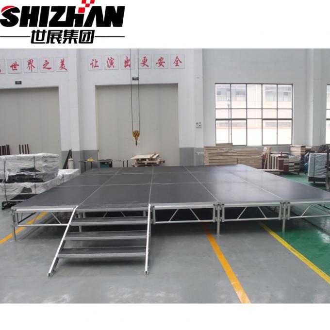 Spectacle Platform 750kg/sqm Acrylic Event Glass Stage Aluminum Stage Platform