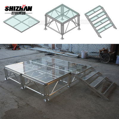 Square Led Acrylic Stage Platform Portable 15mm 18mm For Wedding Party