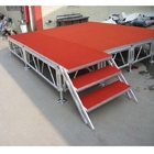 Triangle Aluminum Alloy Stage Adjustable Height For Concert Show