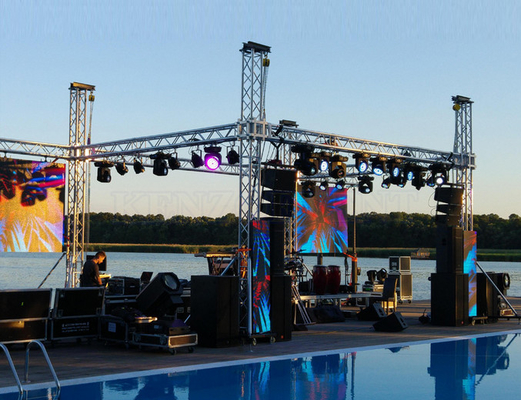 Aluminum Stage Arch Lighting Truss Display Black Or Customized Concert, Exhibition, Fair, Boxing