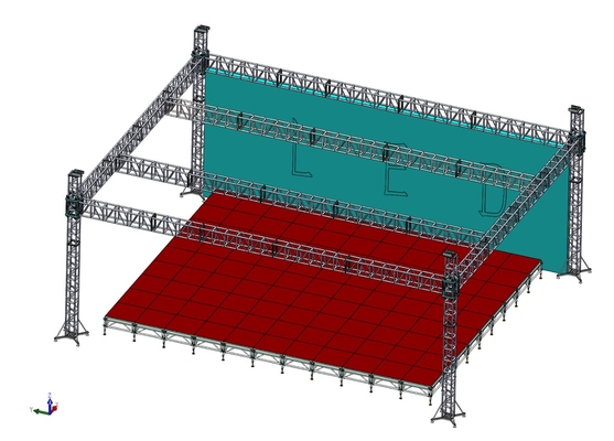 Modular Aluminum Stage Truss System for Events and Concerts