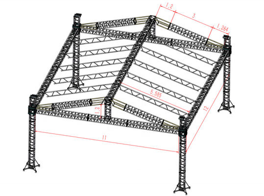 Triangular Frame Spigot Truss Structure Aluminium Triangle Truss Event