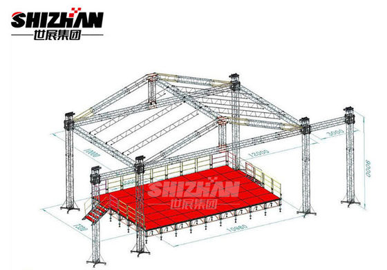 Triangular Spigot Truss Aluminium Triangle Truss System For Display