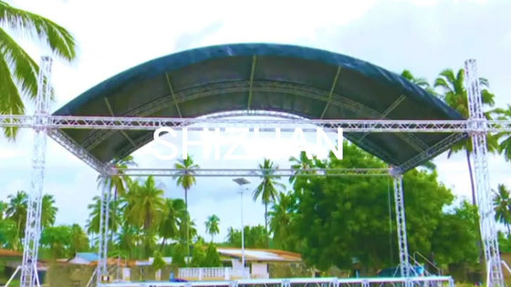 Outdoor Stage Lighting Aluminum Top Roof Line Array Truss Display System