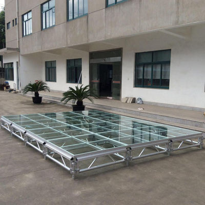 Easy Assemble Platform Portable Aluminum Folding  Alloy Acrylic Wedding Stage