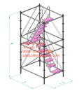10m portable mobile tower Aluminum Mini Scaffold horizontal pipe