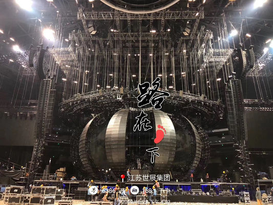 Concert Heavy Duty Truss Long Span LED Ball Stage Lighting Structure Steel Truss Customized