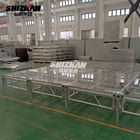 Portable Outdoor Glass Floor Aluminum Stage Platforms 950kg Loading Capacity