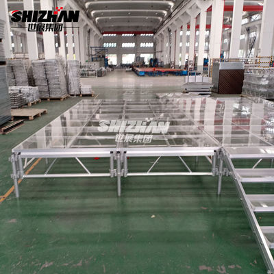 Aluminium Alloy 6082-T6 Glass Stage For Wedding Event 200x200mm