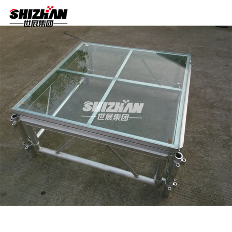 Spectacle Platform Adjustable Live Concert Glass Stage Aluminium Acrylic Platform Indoor