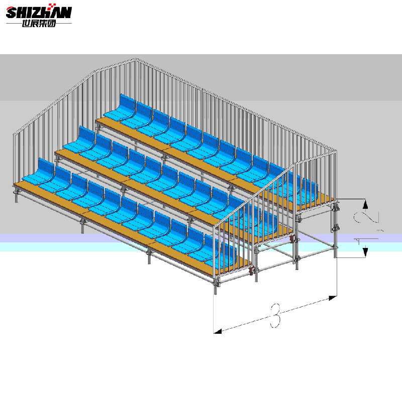 High School Stadium Bleacher Seating Structure Easy Install