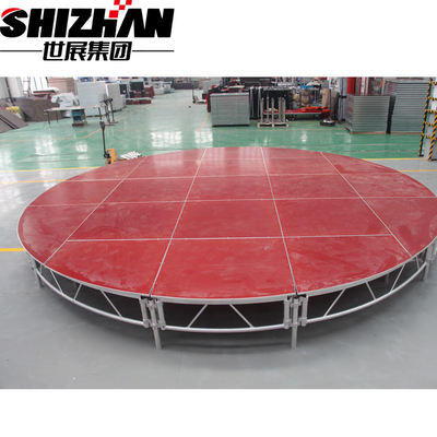 Portable Circle Stage Platform Light Removable Aluminum Stage For Trade Show