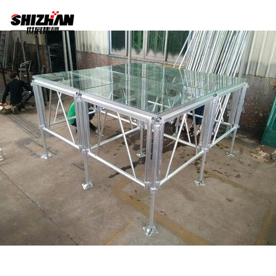 Acrylic Board Glass Stage Lights Layer Alloy Truss For Event