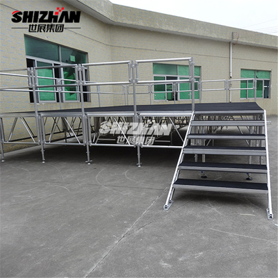 Aluminum Mobile Concert Stage 4feet*4feet Alloy Wedding Stage Exhibition