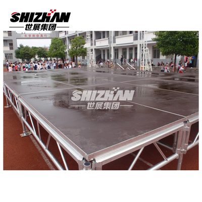 Aluminum 18mm Plywood Stage Platform Floor Alloy Easy Assemble Stage Structure