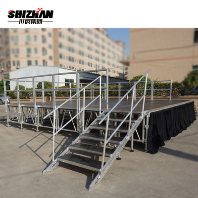 Movable stage platform Concert Wooden Portable Stage Stairs