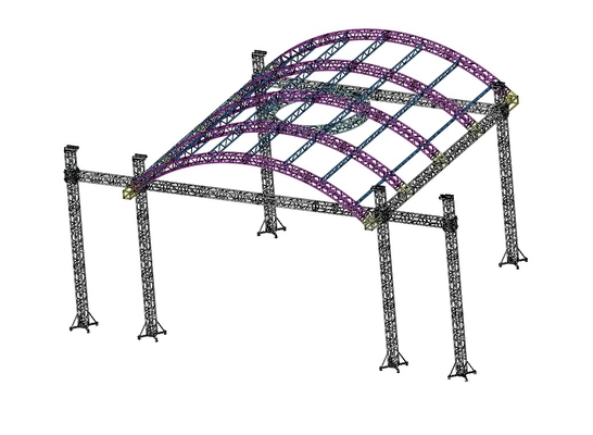 Modular Aluminum Stage Truss System for Events and Concerts