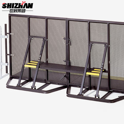 Folding Steel Concert Crowd Control Barriers With Gate Can Across People