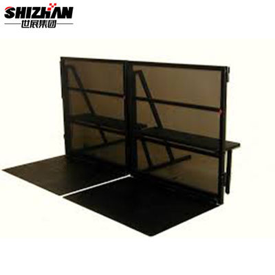 Event Pedestrian Temporary Crowd Control Barriers Steel Portable Folding Safety