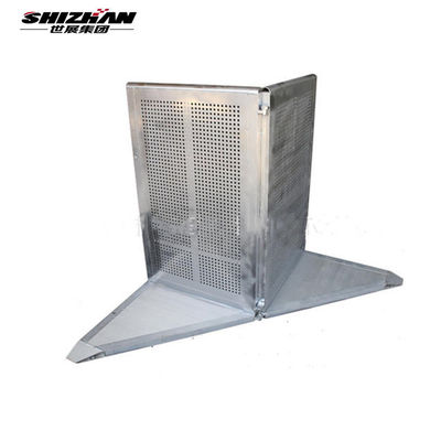 Expandable Concert Crowd Control Barriers Steel Mobile Barricade With Gate