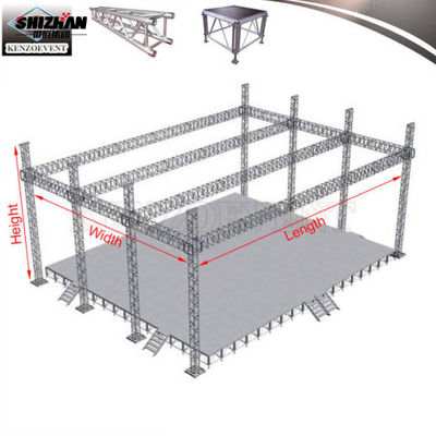 Lighting Aluminum Truss Display For Concert Booth Stand