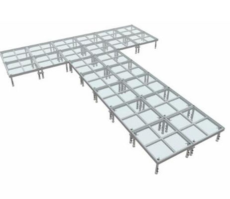 750kg/sqm Acrylic Event Glass Stage Aluminum Stage Platform