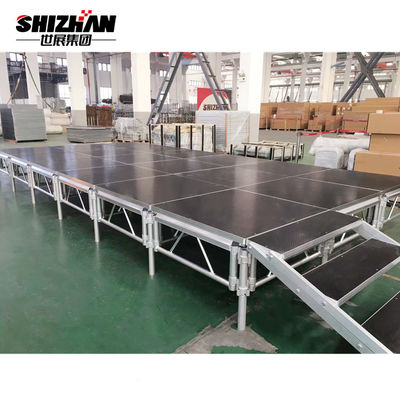 Flower Shine White Portable Outdoor Stage Platforms Aluminum Foldable