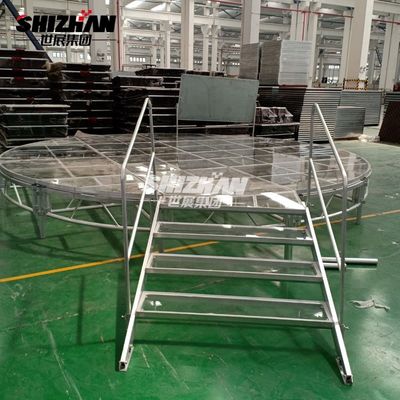 aluminum outdoor event glass stage