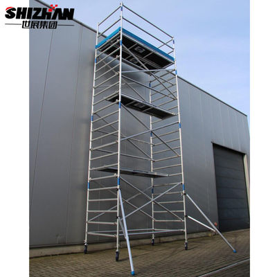 Aluminium 10m Double Height Cantilever Scaffold Tower