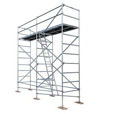 Cuplock Aluminium Mobile Scaffold  H Frame Ladder Scaffolding System