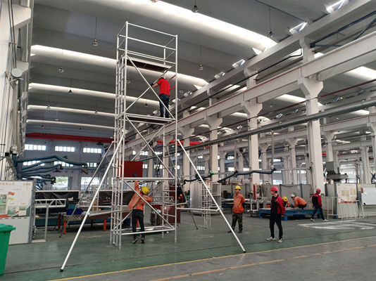 Aluminium 10m Double Height Cantilever Scaffold Tower