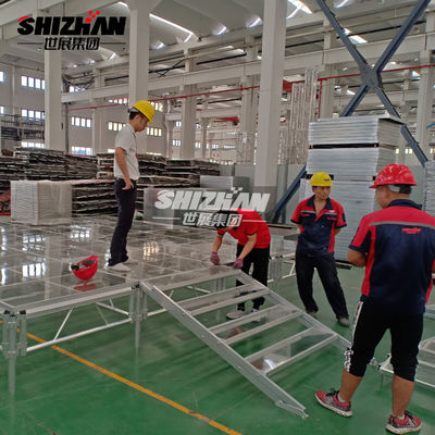 Aluminium Alloy 6082-T6 Glass Stage For Wedding Event 200x200mm